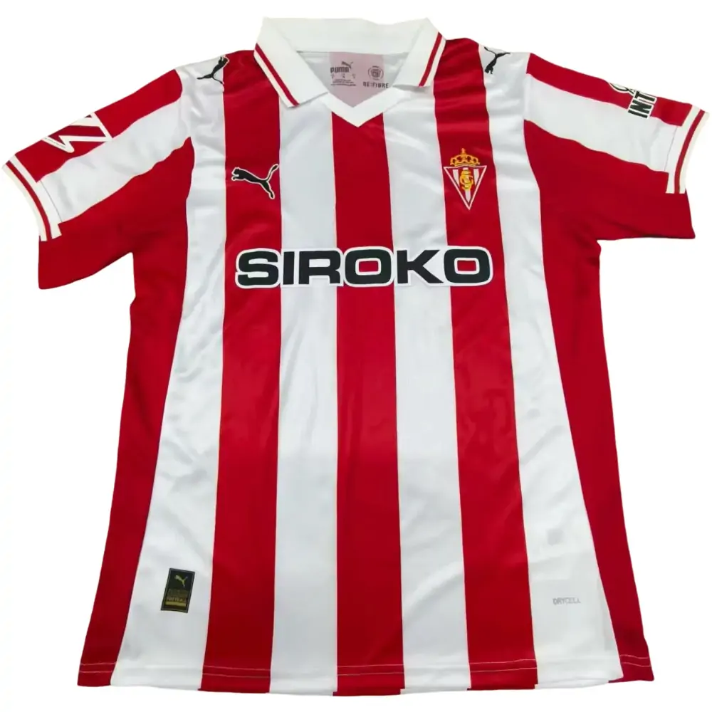 25-26 Sporting Gijon Home Shirt - Fan Edition
