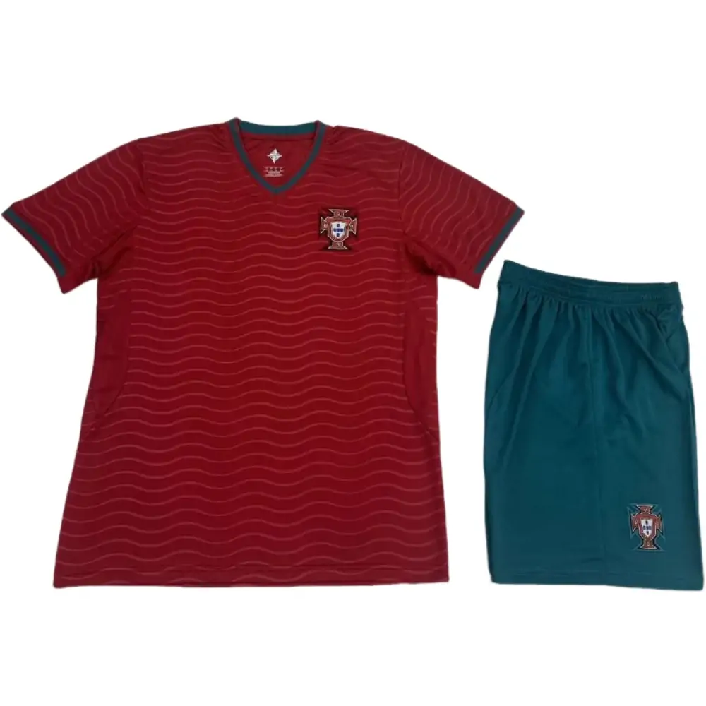 2026 World Cup Portugal Home Short Sleeve Jersey - Adult Set - Fans Edition
