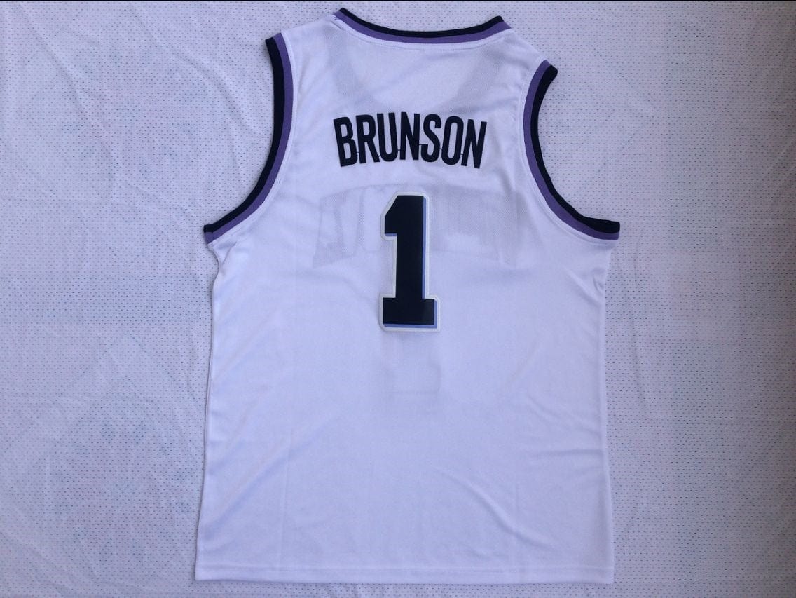 NCAA Villanova University No. 1 Jalen Brunson white jersey
