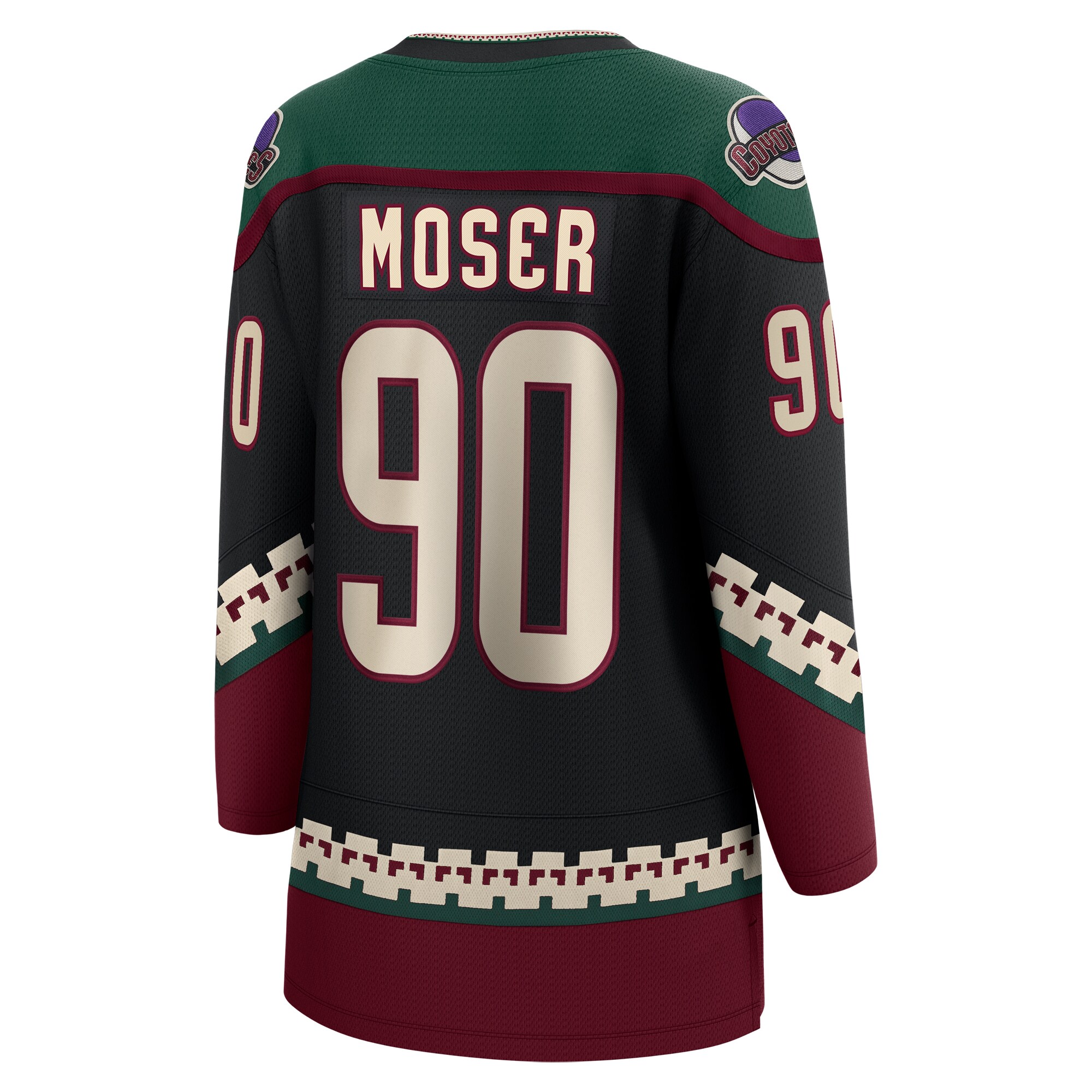 J.J. Moser Arizona Coyotes Fanatics Women’s Home Breakaway  Jersey – Black