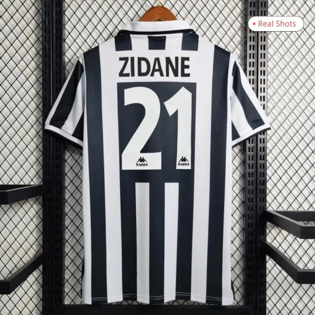 Zidane #21 Juventus 1995/97 Retro Home Soccer Jersey