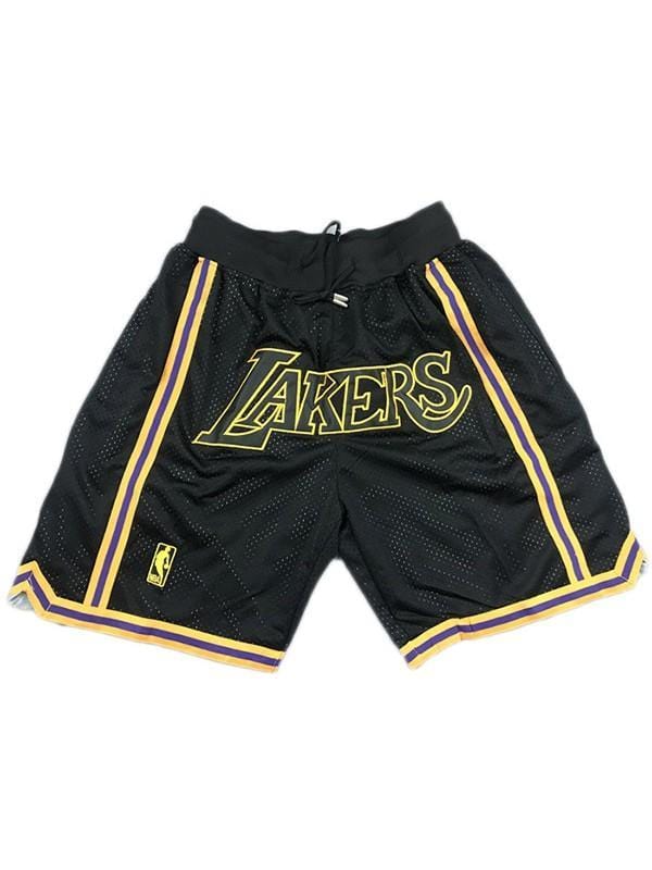 Los Angeles Lakers Black Basketball Shorts