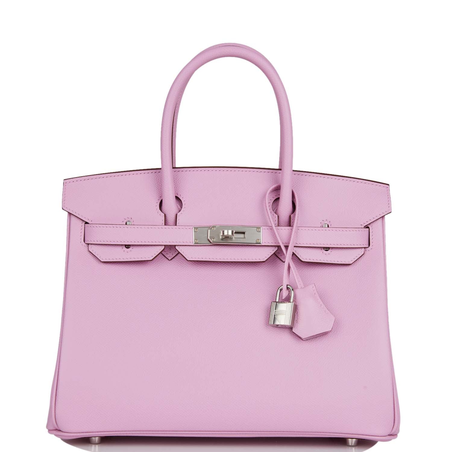 Birkin 30 Mauve Sylvestre Epsom Palladium Hardware