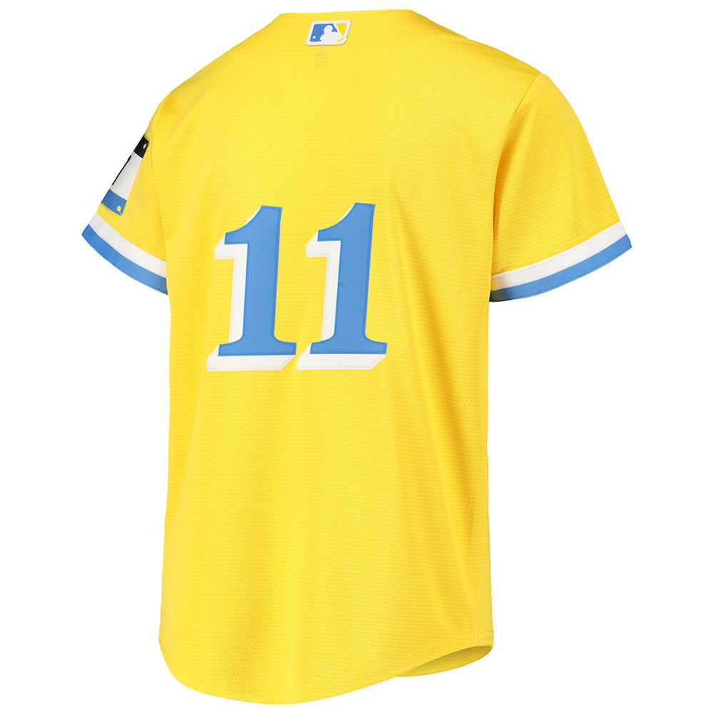 Youth Boston Red Sox Rafael Devers City Connect Replica Jersey - Gold