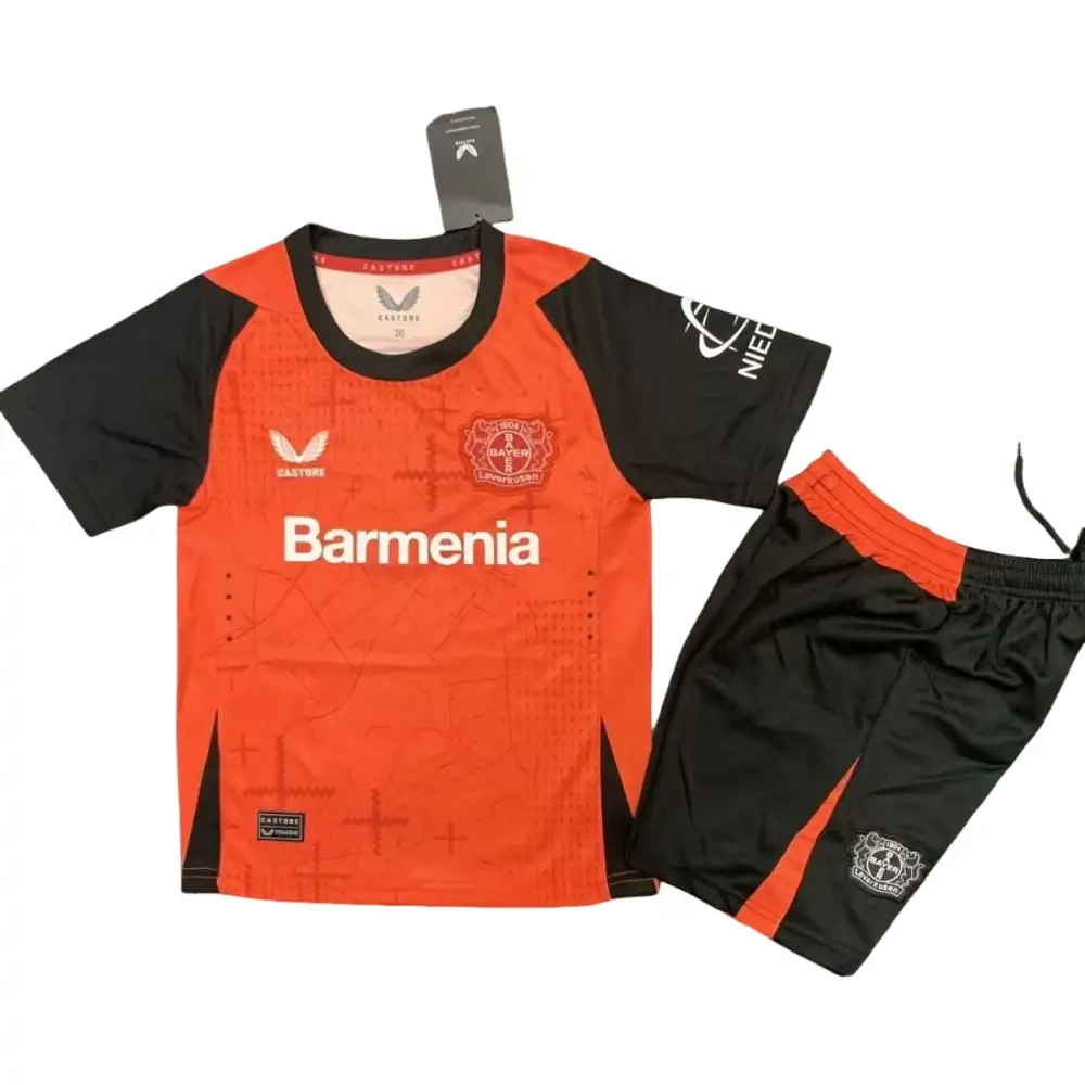 2024-25 Leverkusen Fans Edition Home Jersey-Children's suit