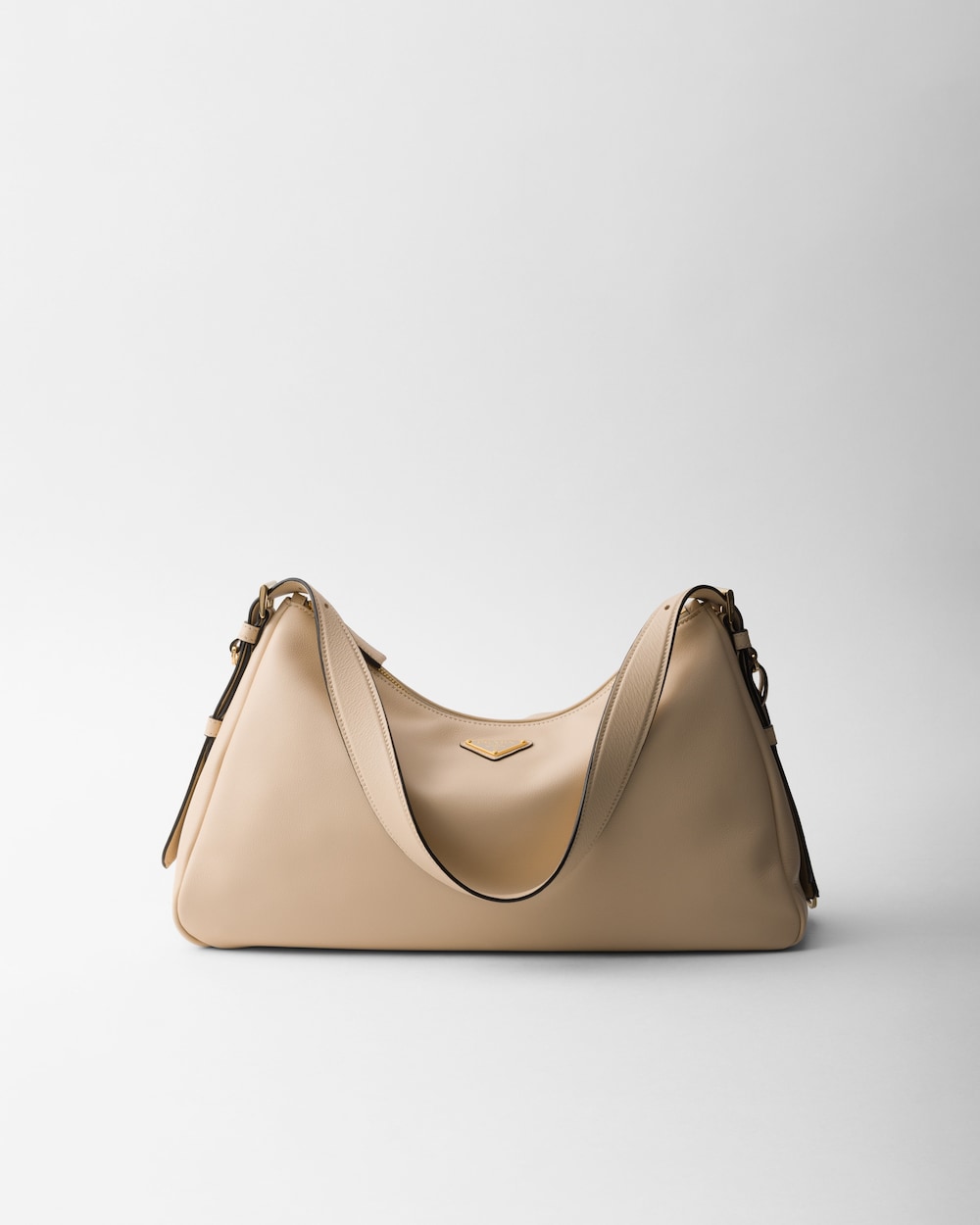 Aim??e Large Leather Shoulder Bag