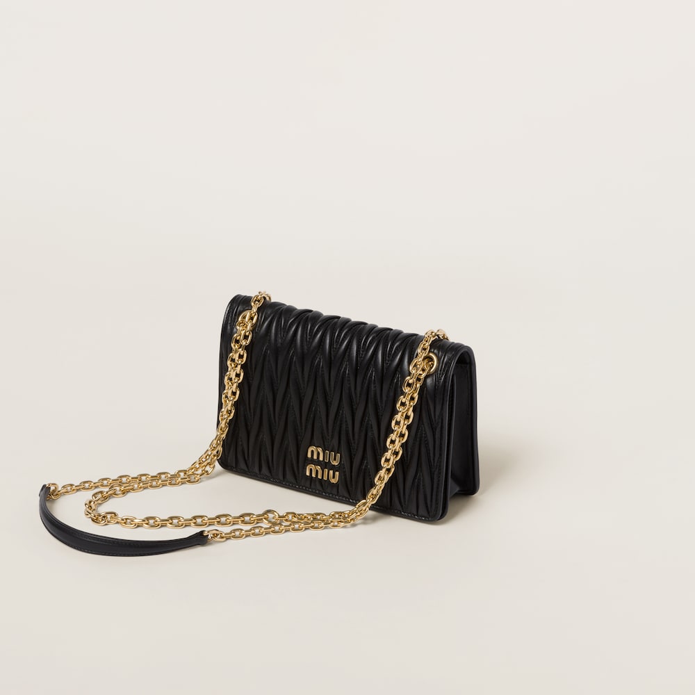 Matelassé nappa leather mini-bag