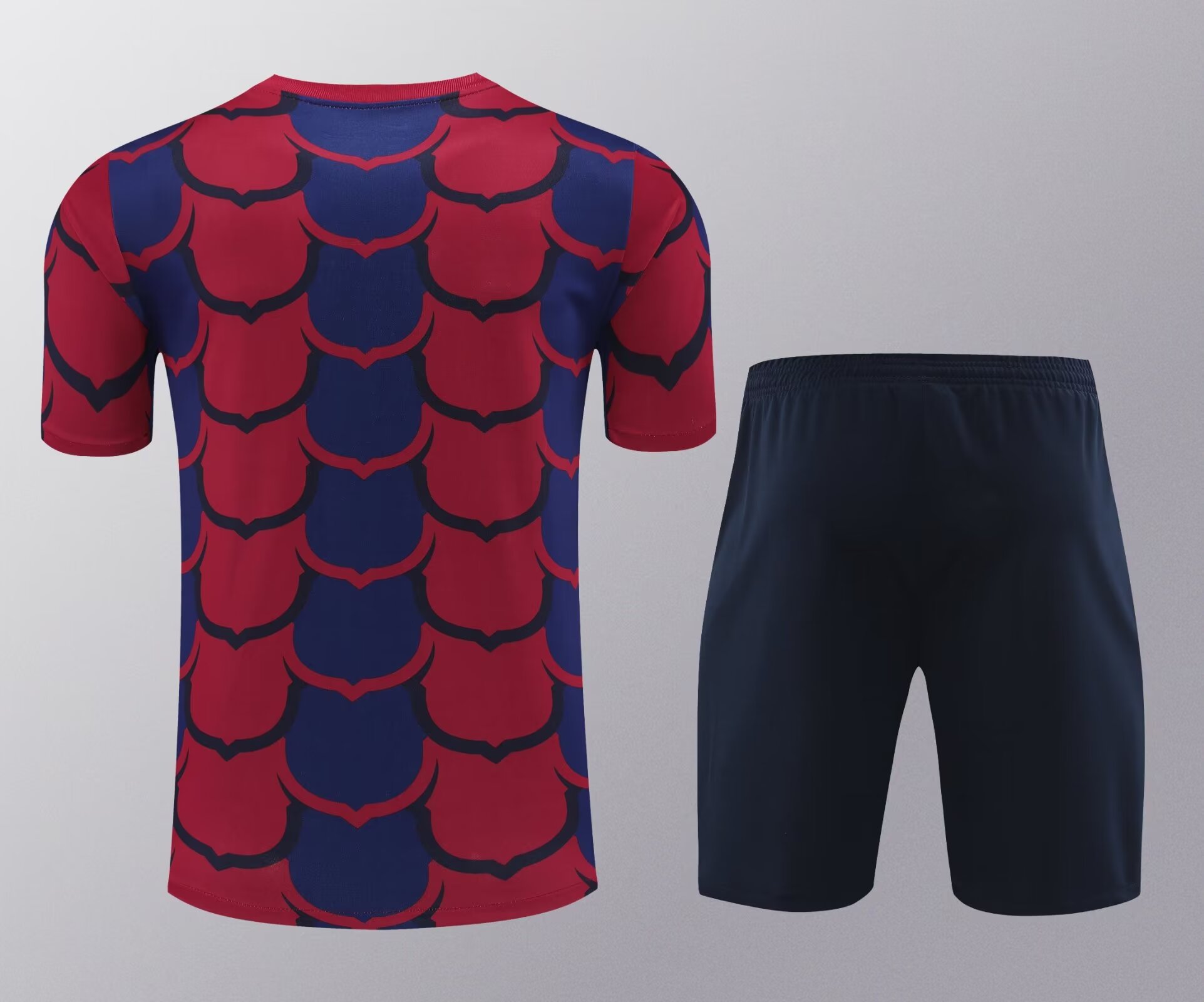 2024/2025 Barcelona pre-match training Blue-Red Shirt+Shorts 1:1 Thai Quality