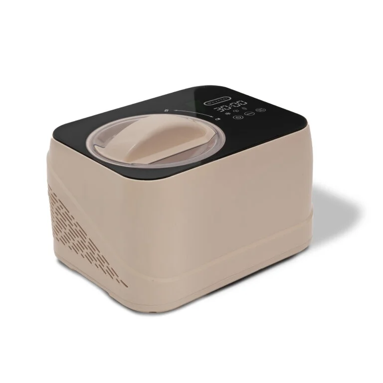 Whynter 0.8 Quart Compact Automatic Ice Cream Maker with Stainless Steel Bowl, Taupe Latte ICM-080-TL