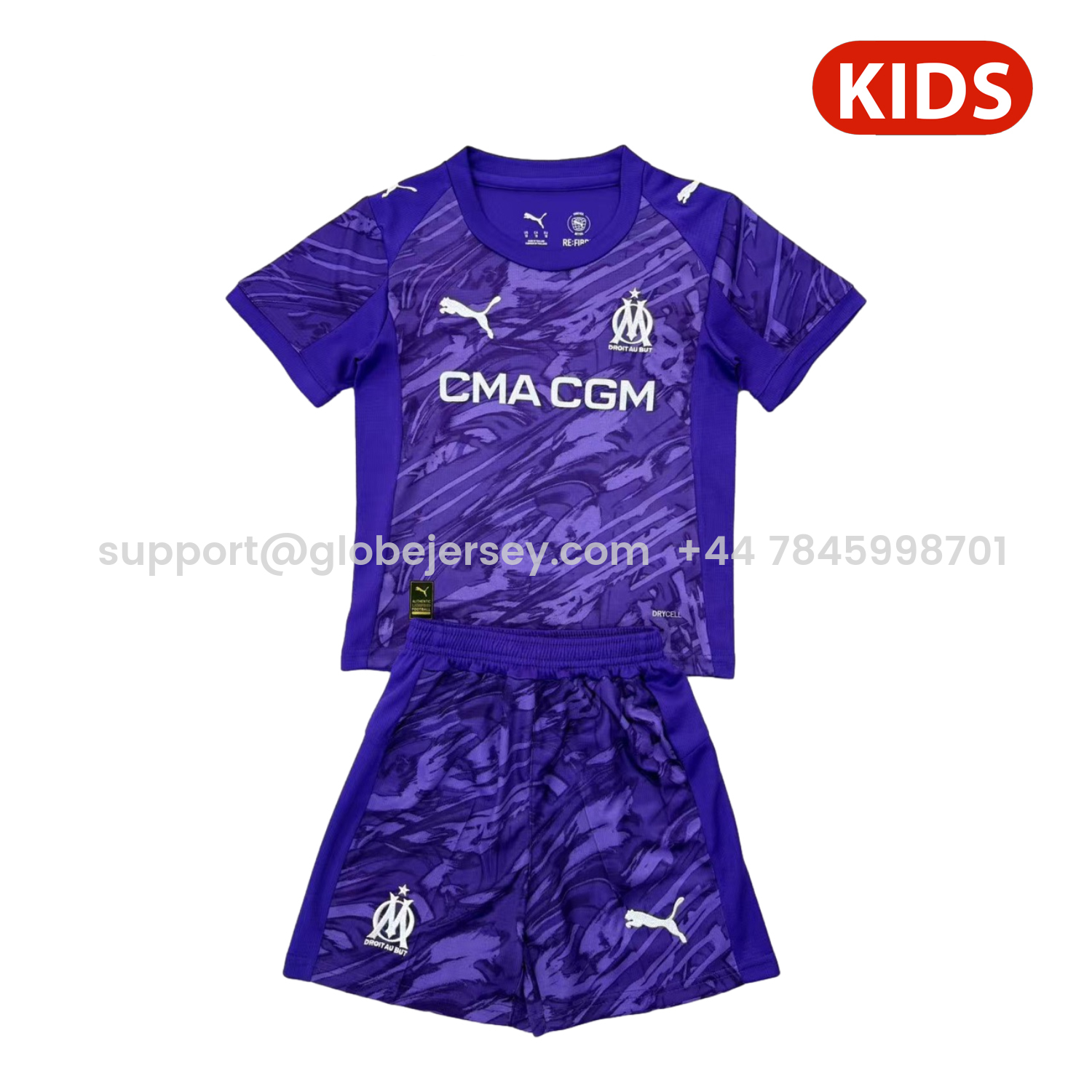 Marseille 25-26 Purple Goalkeeper Kids Kit