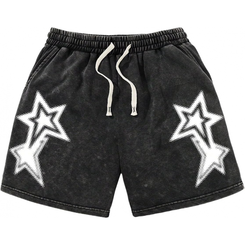 Men's Star Graphic Y2k Vintage Drawstring
