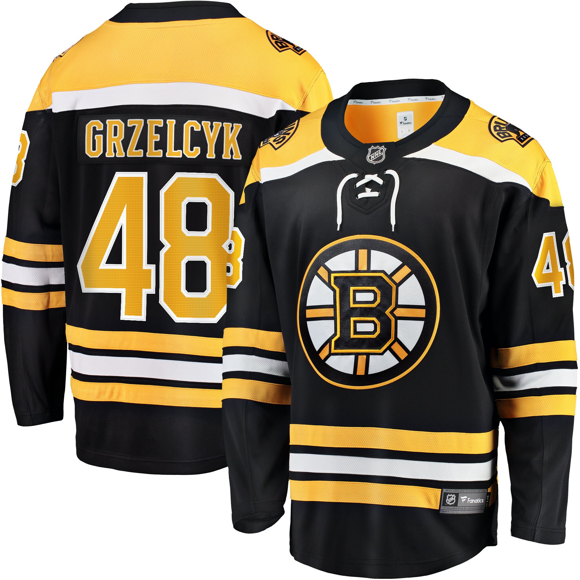 Matt Grzelcyk Boston Bruins Fanatics Team Home Breakaway  Jersey – Black