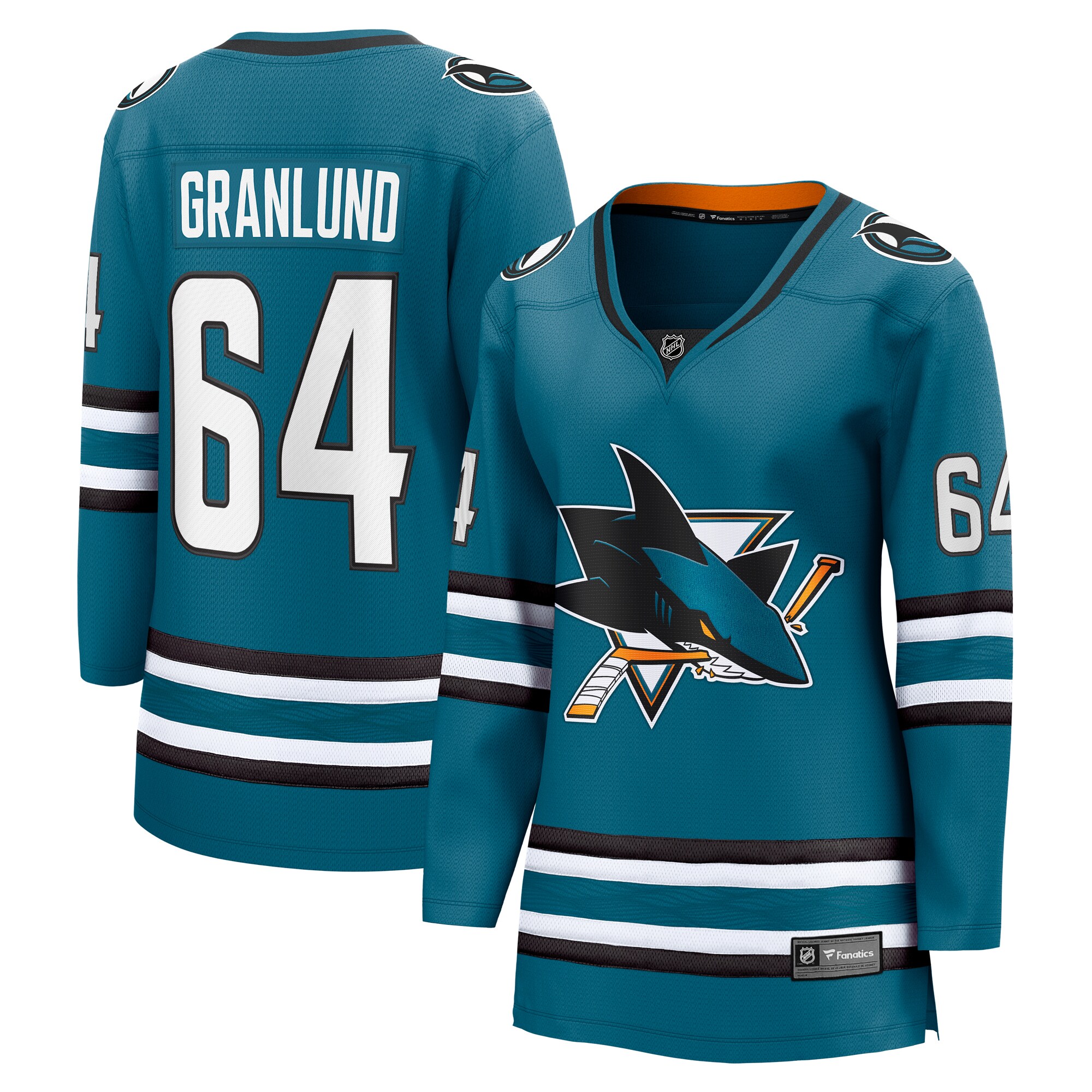 Mikael Granlund San Jose Sharks Fanatics Women’s Home Breakaway   Jersey – Teal