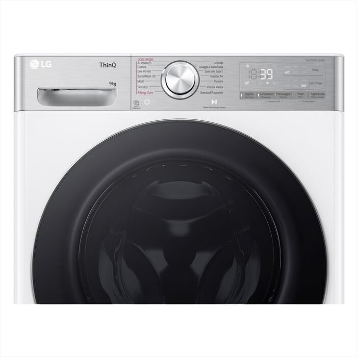 LG - Lavatrice AI DD R9 F4R9009TPWC 9kg Classe A-Bianca