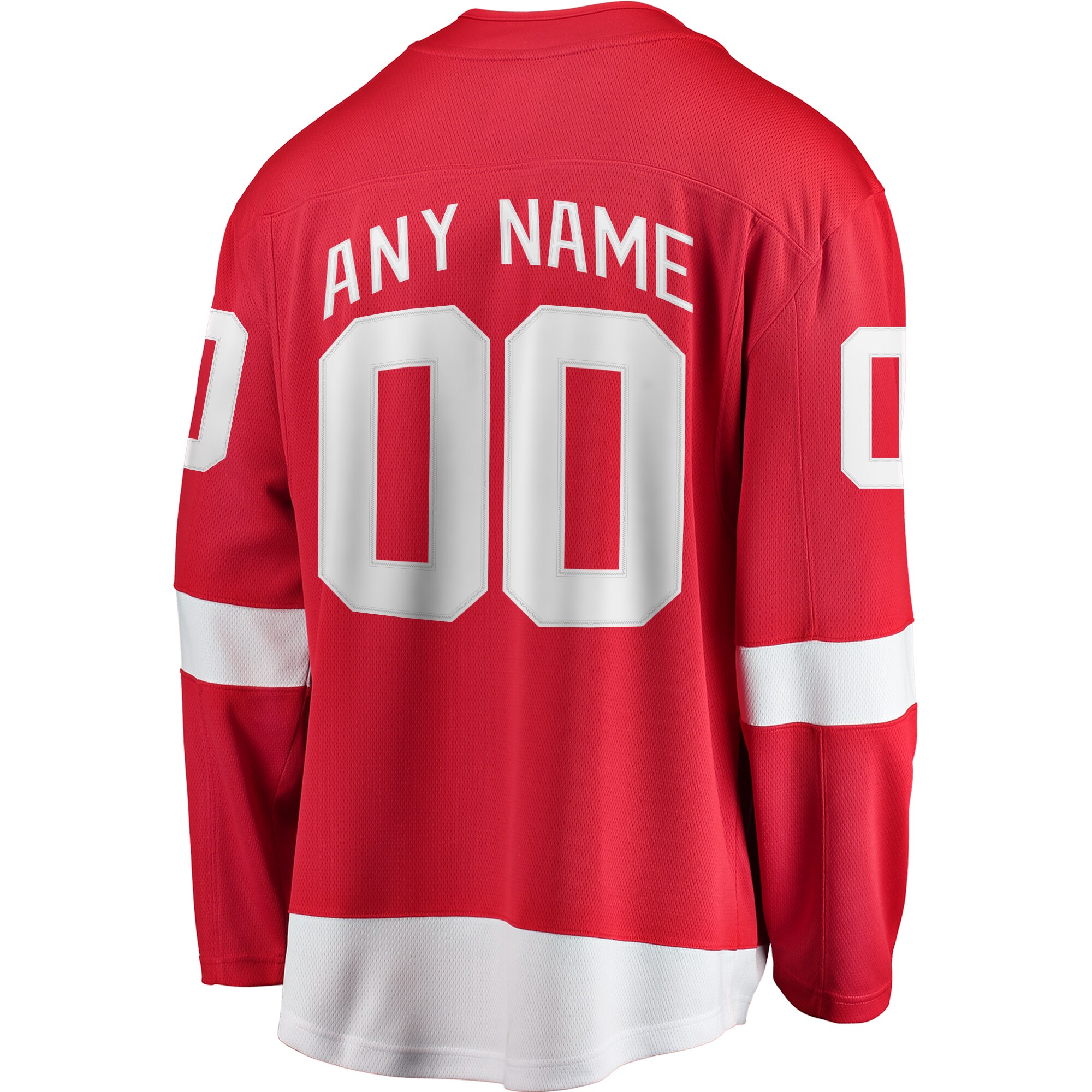 Detroit Red Wings Fanatics Home Breakaway Custom Jersey – Red