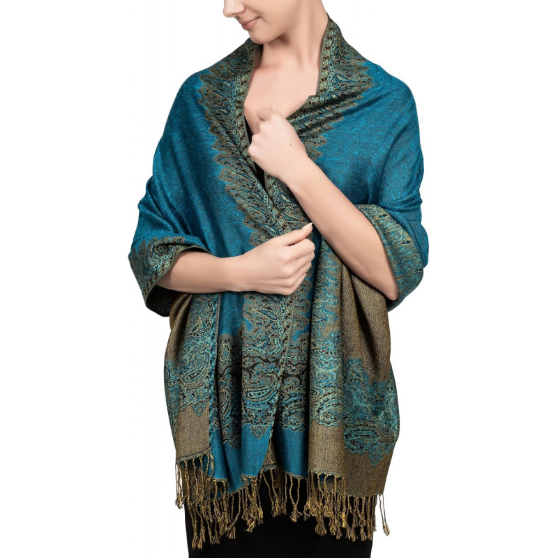 Reversible Paisley Pashmina Rave Scarf