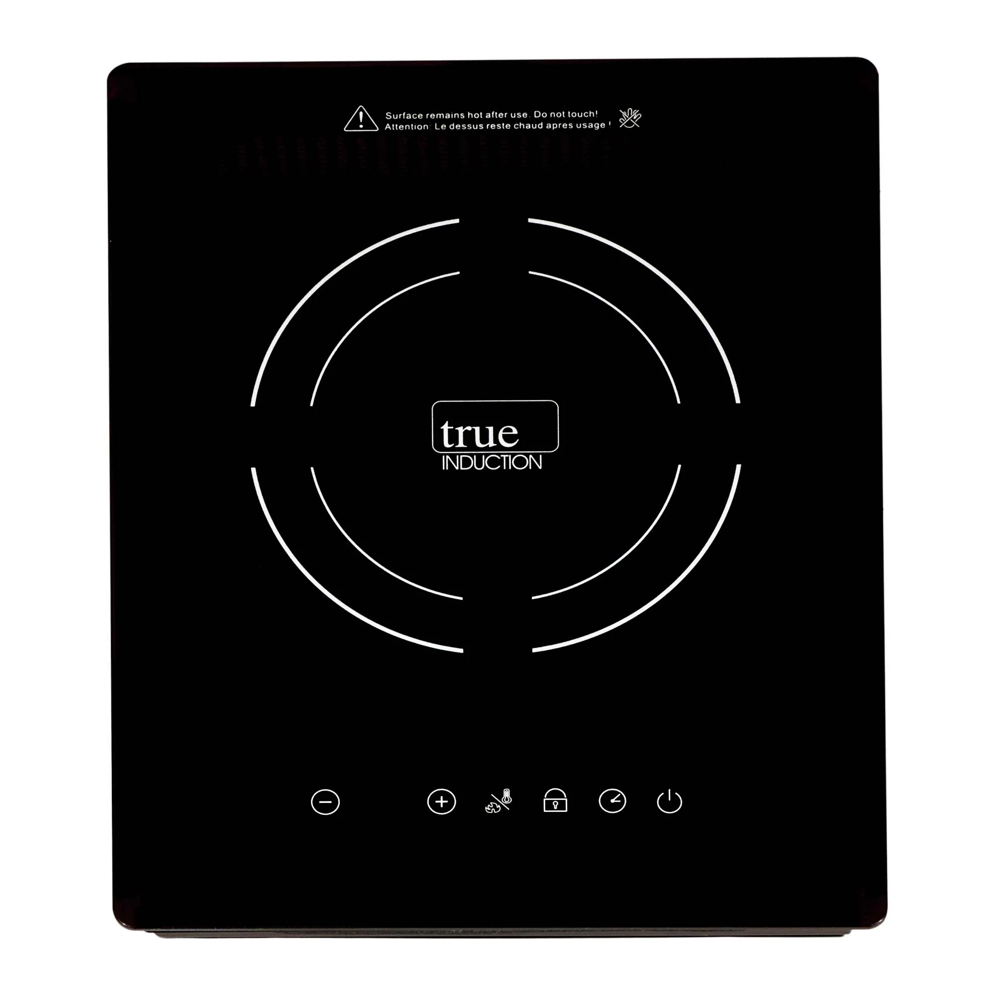 True Induction TI-1B Built-In UL858 Certified, 12-inch Single Induction Cooktop 1750W Glass-Ceramic Top