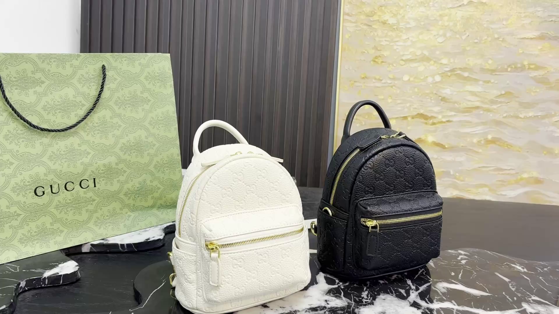 Gucci GG Monogram Backpack