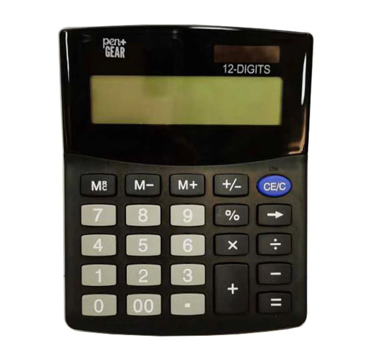Pen + Gear 12 Digit Mini Desktop Calculator, Black, Office
