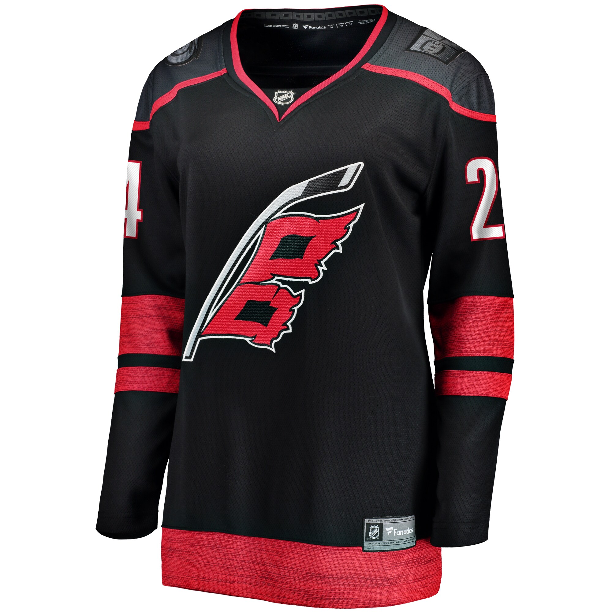 Seth Jarvis Carolina Hurricanes Fanatics Women’s Home Breakaway   Jersey – Black
