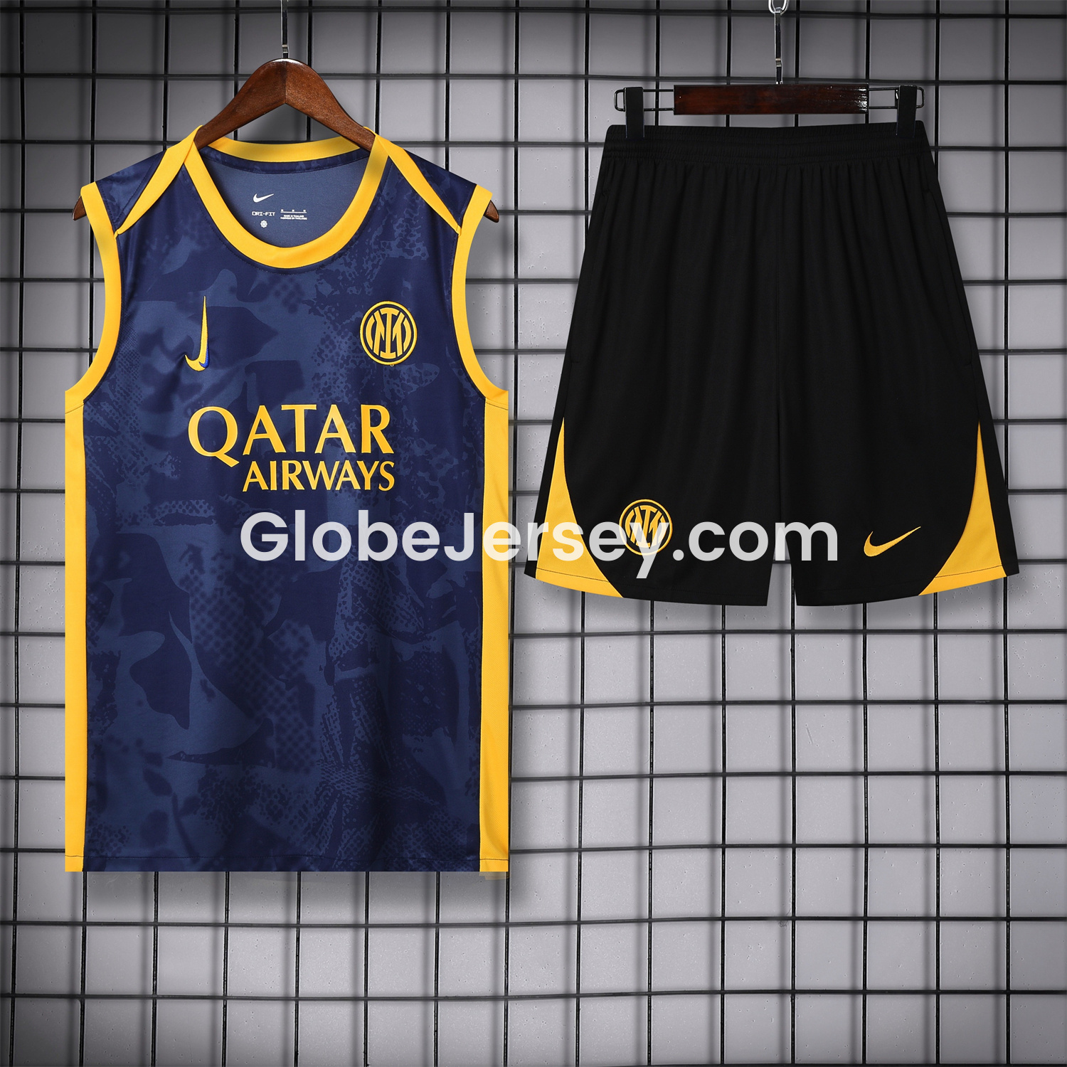 Inter Milan 25-26 Vest Training Set - Deep Blue Camouflage