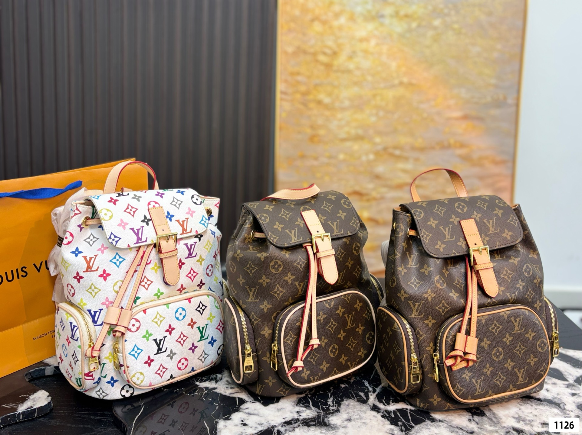 LV x TM Other Monogram Canvas Backpack Bag