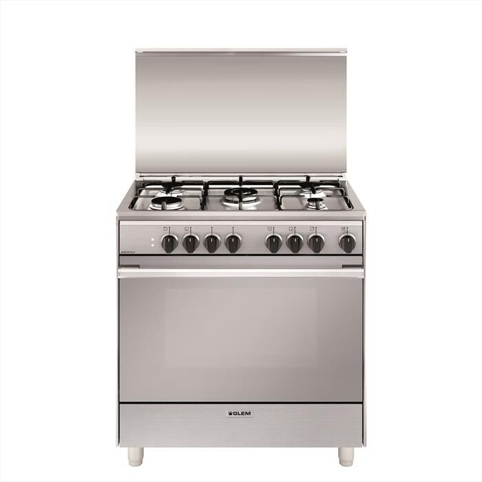 GLEM GAS - Cucina a gas U855MI6 Classe A-INOX