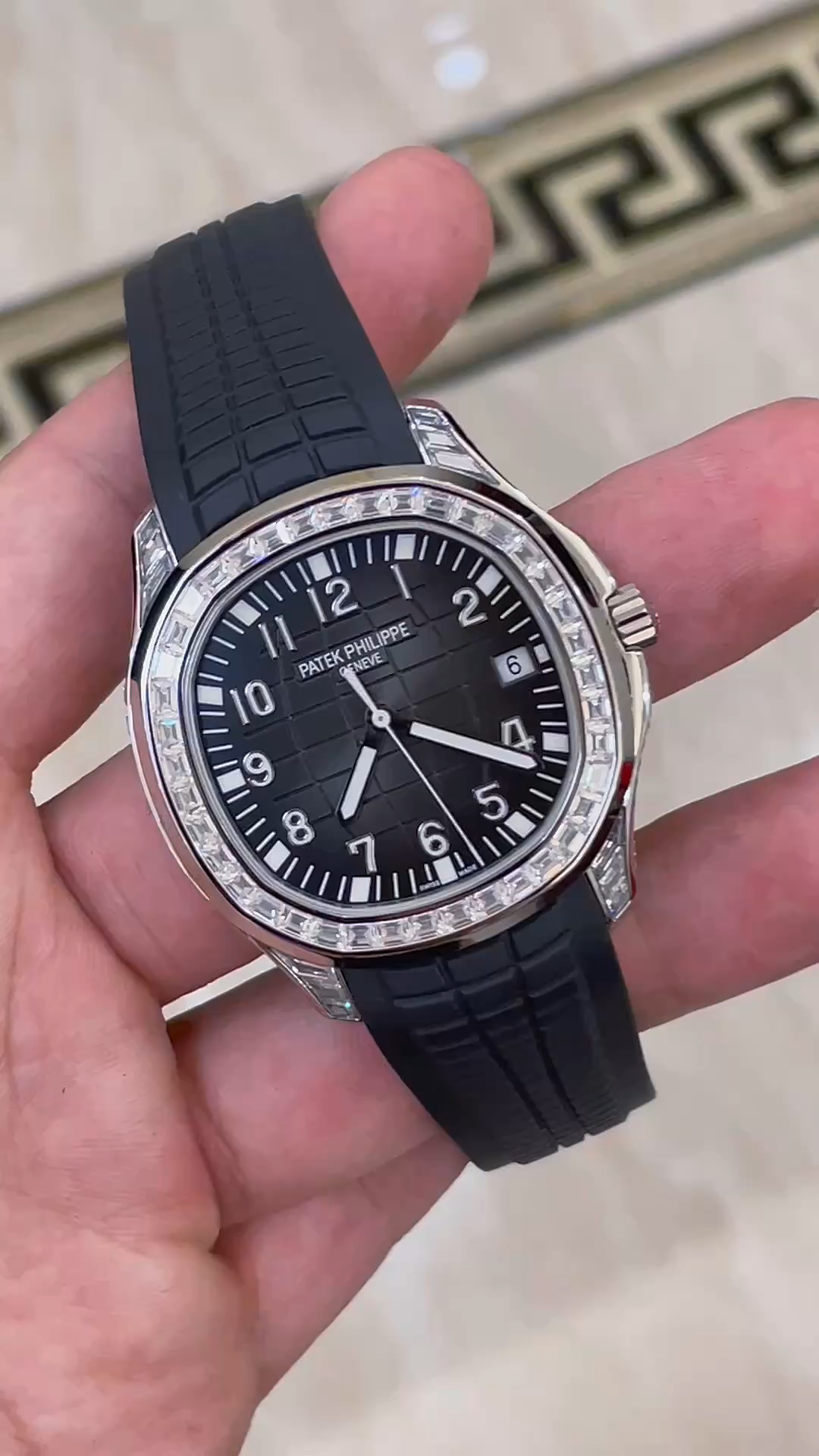 【Super Clone】Patek Philippe Aquanaut 5167 300G 010 Black & Green & Brown 40mm