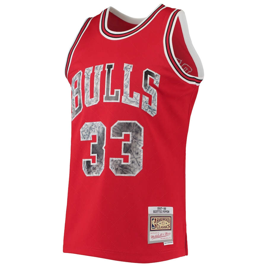 Scottie Pippen Chicago Bulls Mitchell & Ness Big & Tall 1997/98 NBA 75th Anniversary Diamond Swingman Jersey - Red