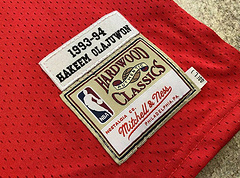 Houston Rockets  #34 Olajuwon Red MN