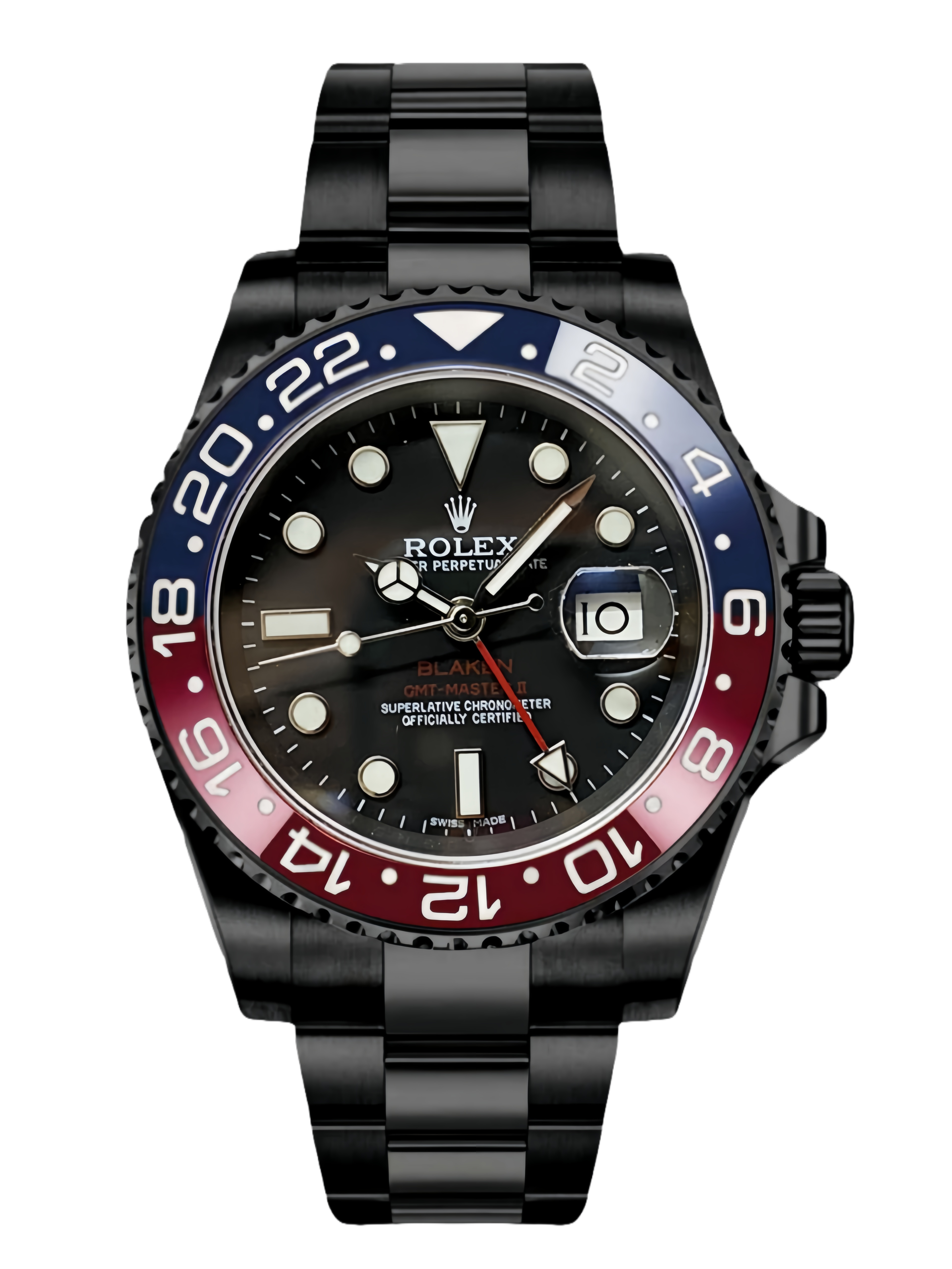 【Super Clone】Rolex GMT Master II 40mm Pepsi 126710blro 0002 Black Dial