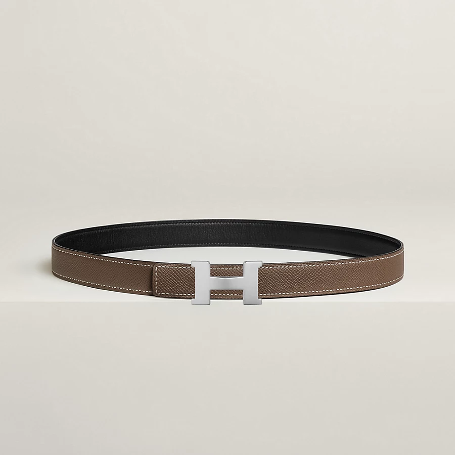 Mini Constance belt buckle & Reversible leather strap 24 mm