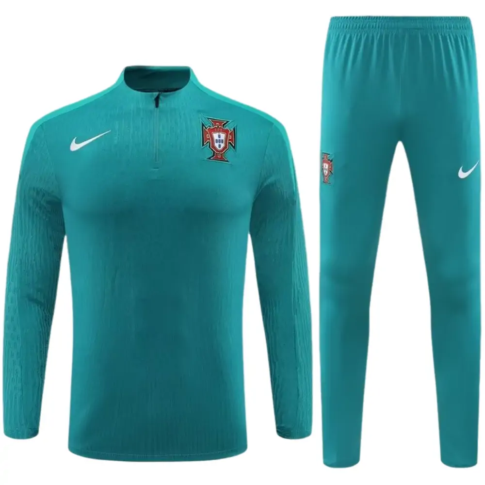 2024/25 Portugal Green Half Zip Training Jersey 1:1 Thai Quality-Fans
