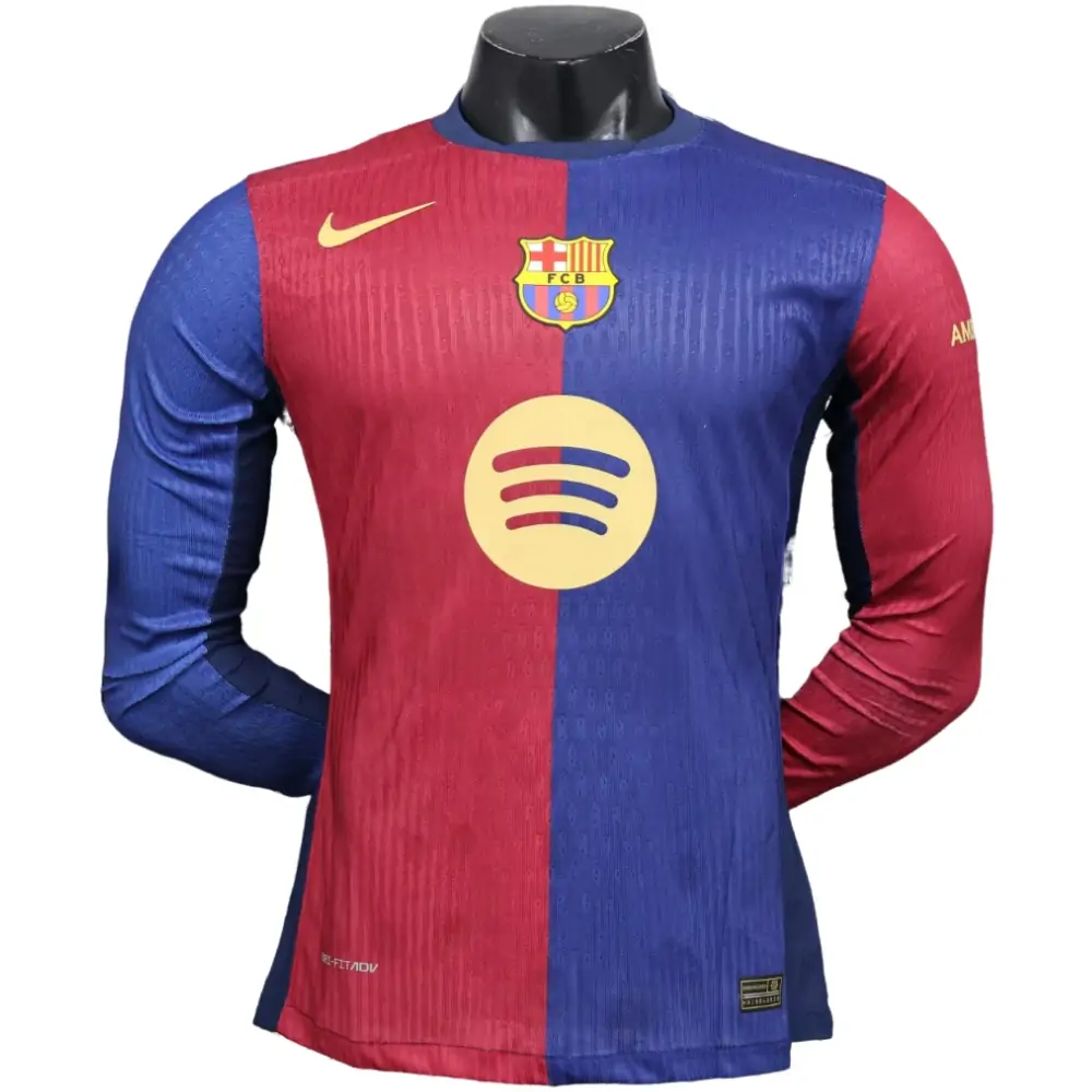 2024/25 Barcelona Home Long Sleeve - Player Edition