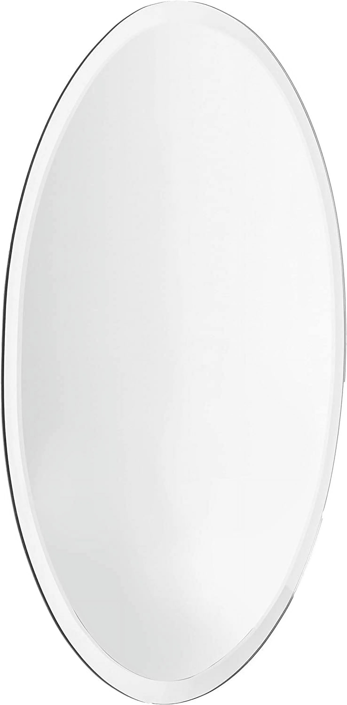 Oval Frameless Mirror By Spancraft Glass