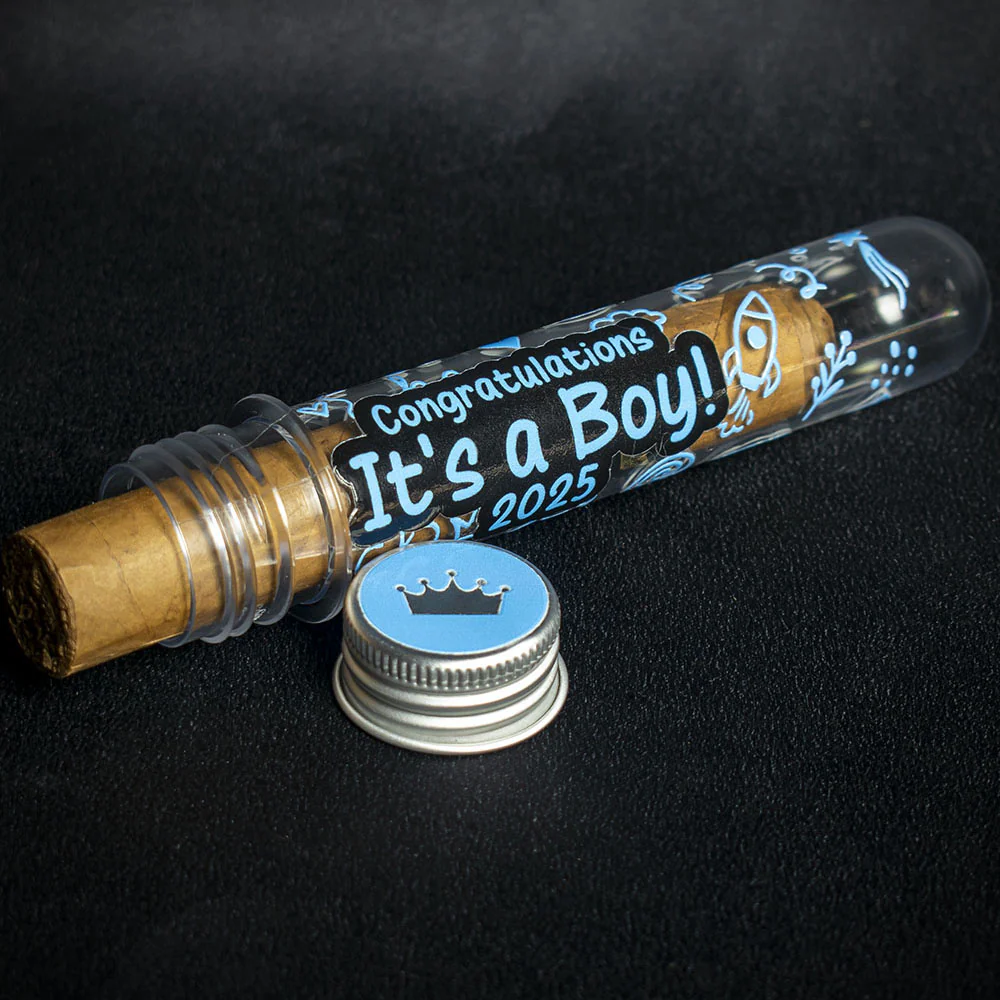 Its a Boy Celebration Cigar Gift Tube + Smoke-King Robusto