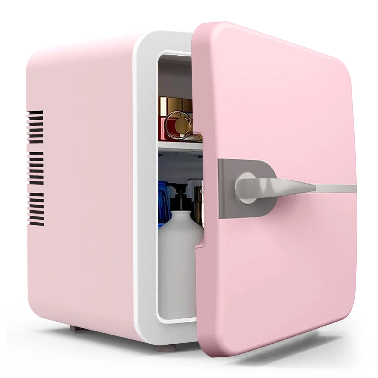 Mini Fridge, Portable Small Refrigerator 6L Cooler Compact Fridge for SkinCare, Food and Drinks, Small Fridge for Bedroom, Dorm, Car, Office Desk