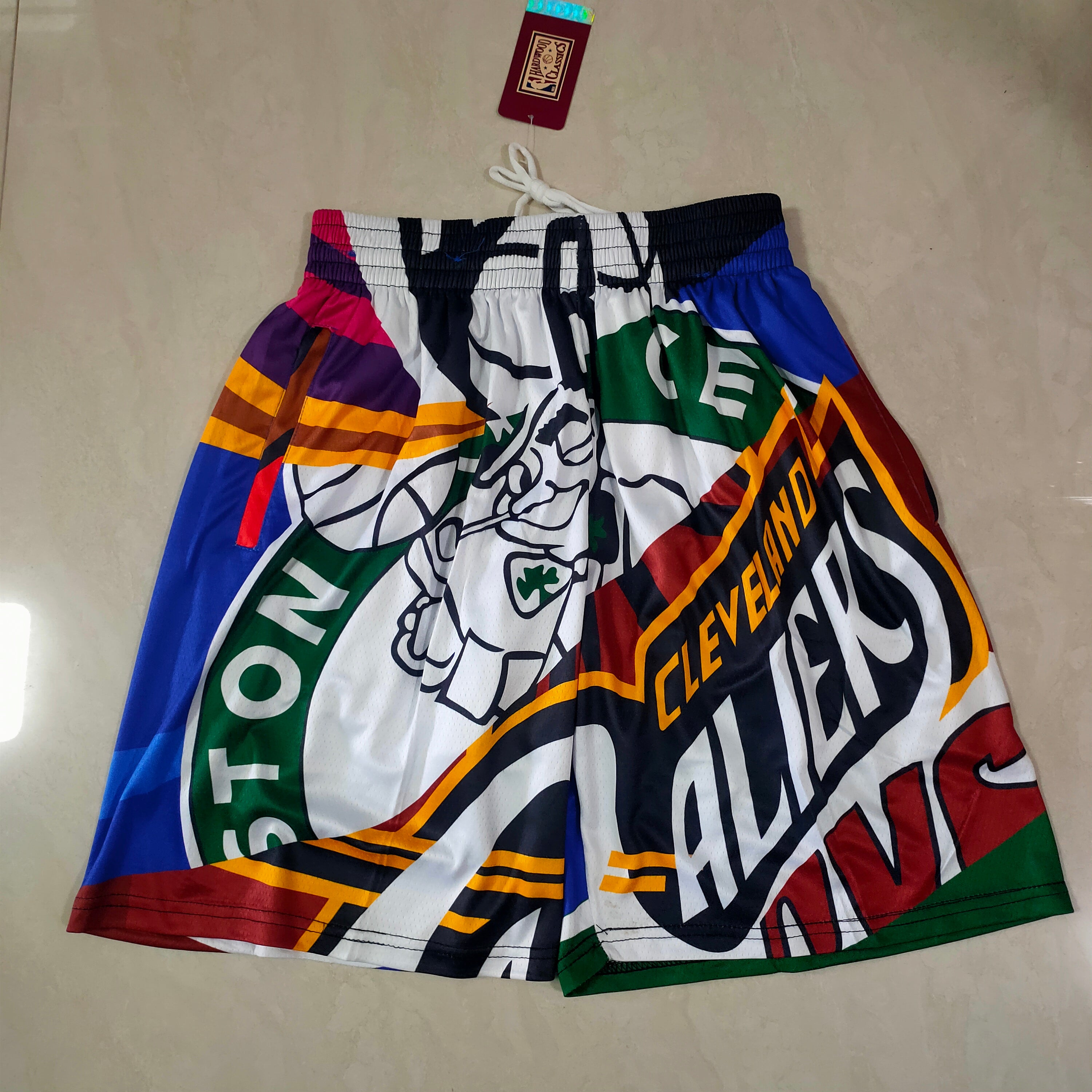 Boston Celtics mitchell&ness purple pocket pants