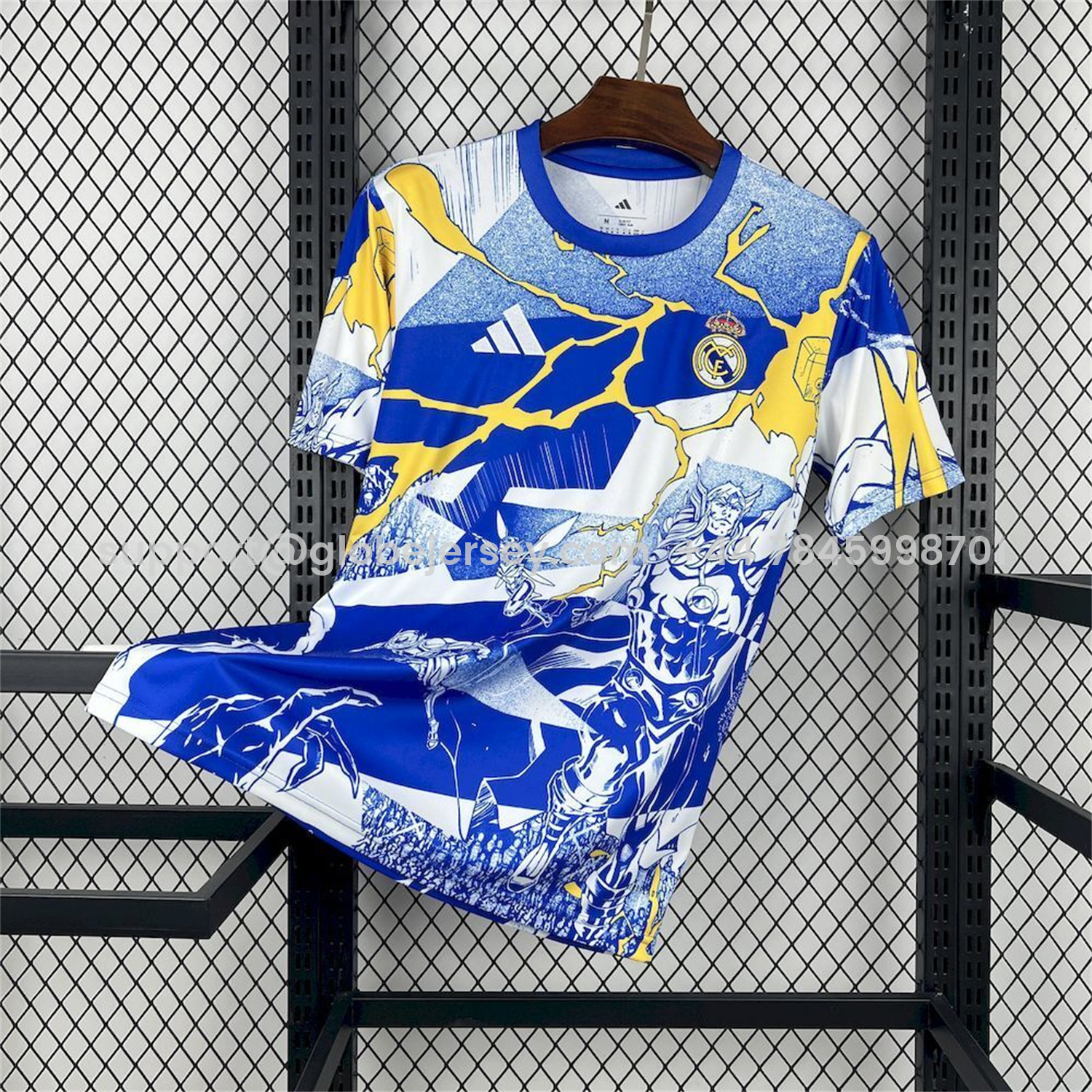 Real Madrid 25-26 Comics Blue And White Special Jersey - Fans Version