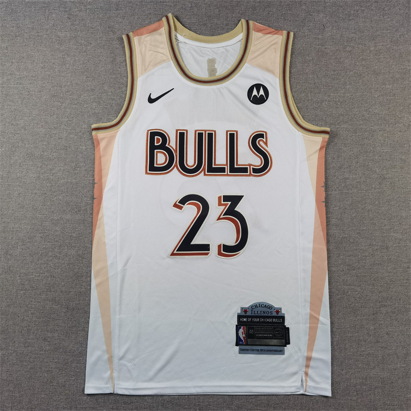 Unisex Chicago Bulls 2024/25 Embroidered Swingman Jersey City Edition