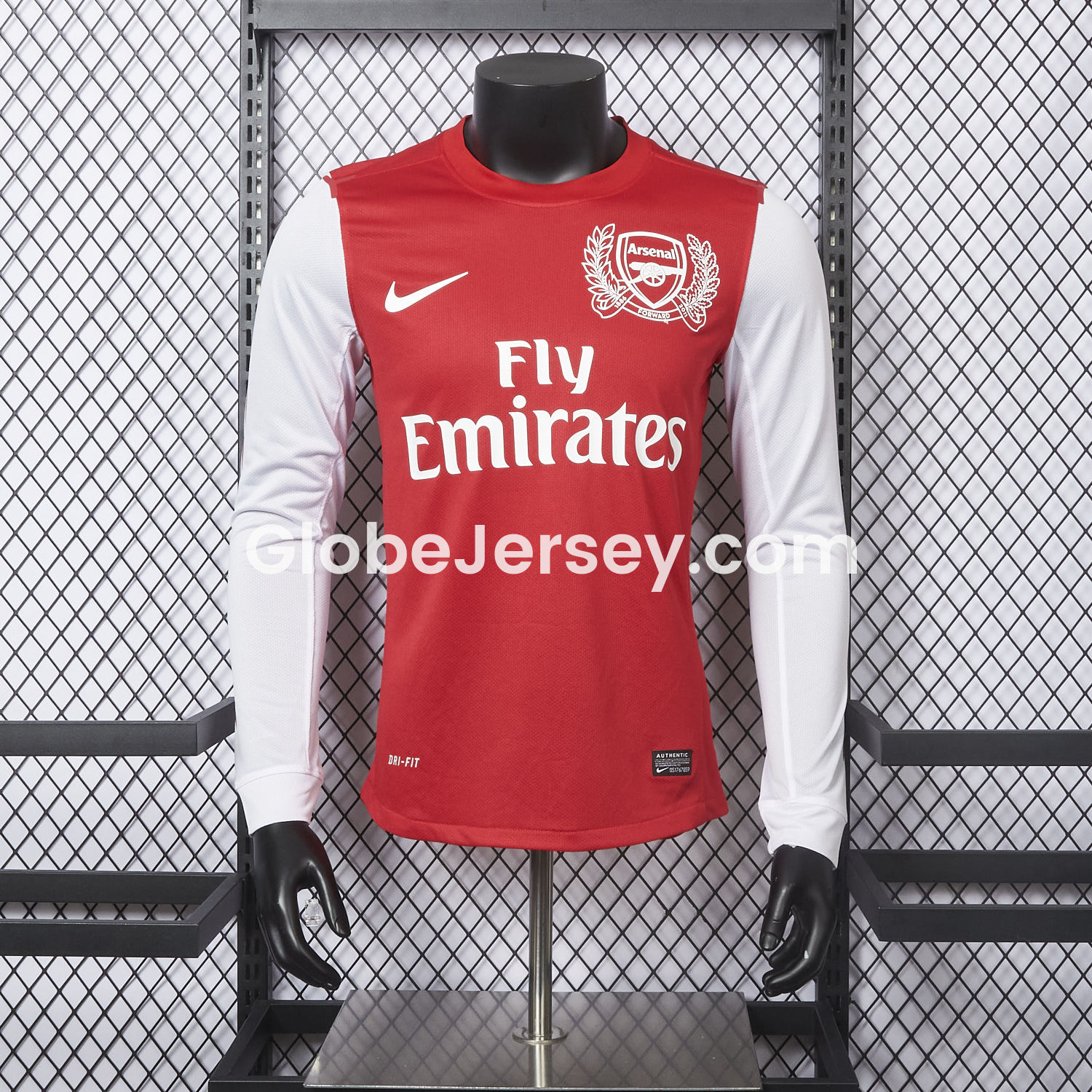 Retro Arsenal 2011-12 Home Long Sleeve Jersey - Player Version