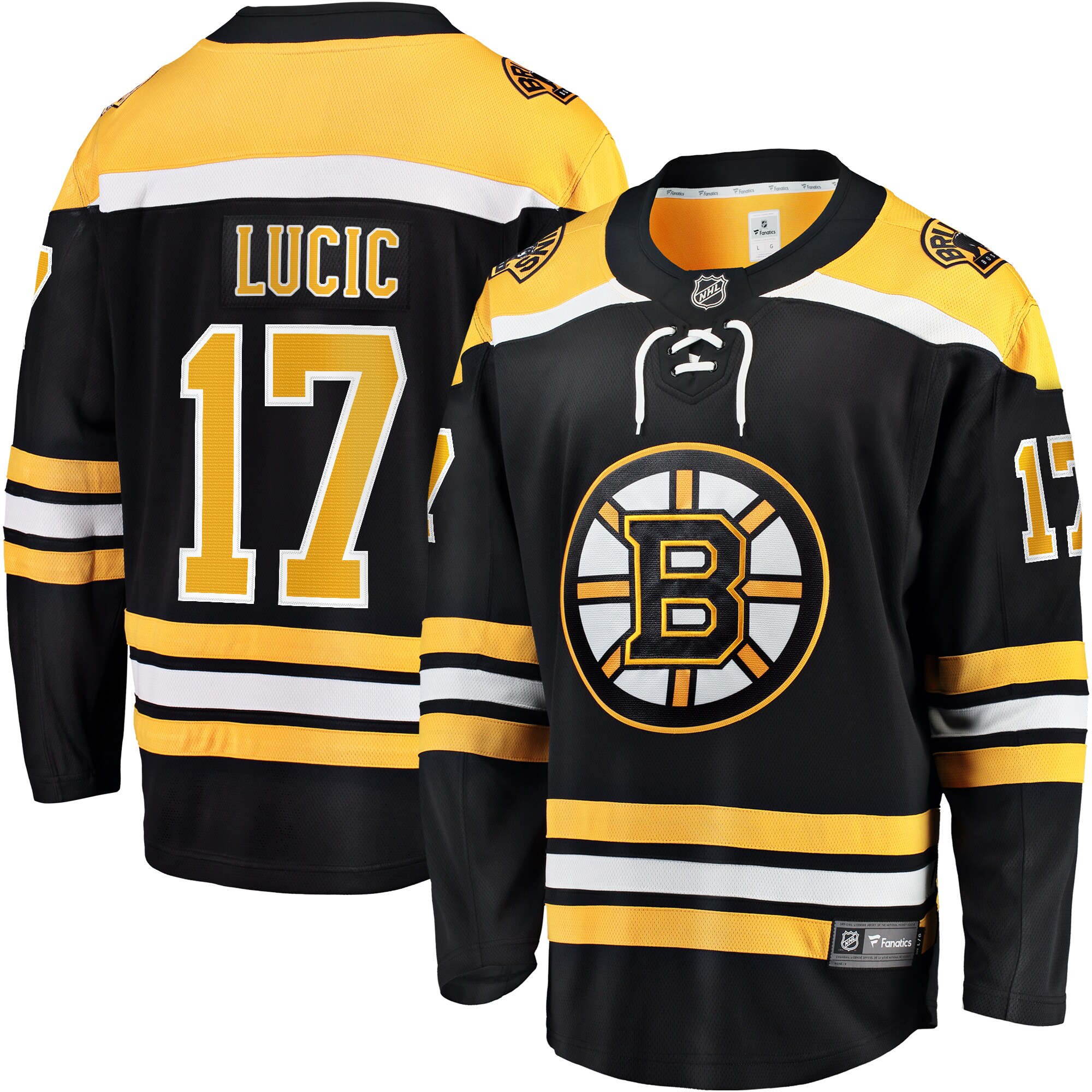 Milan Lucic Boston Bruins Fanatics Home Breakaway Jersey – Black