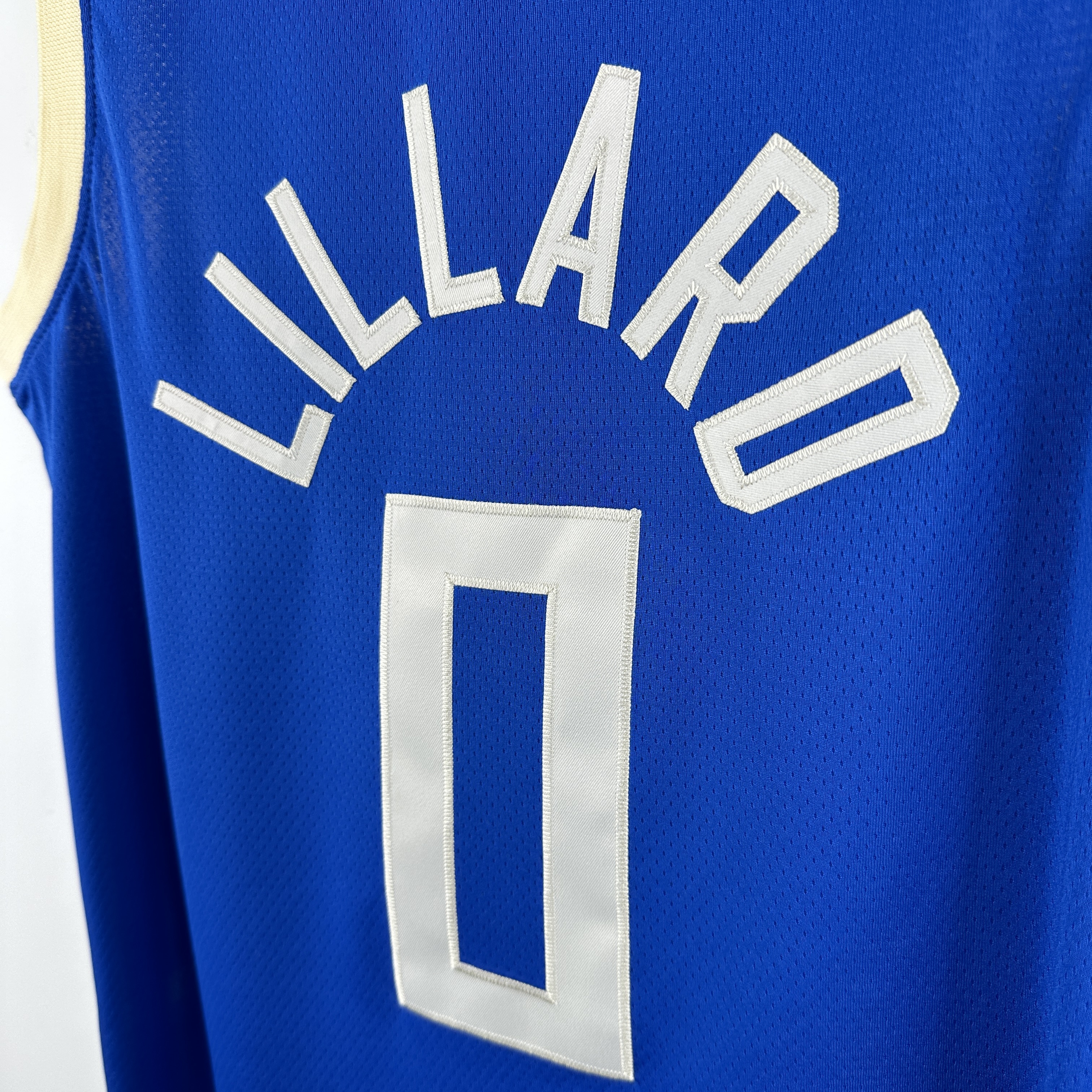 Embroidery 25th season Bucks City Edition No. 0 Lillard