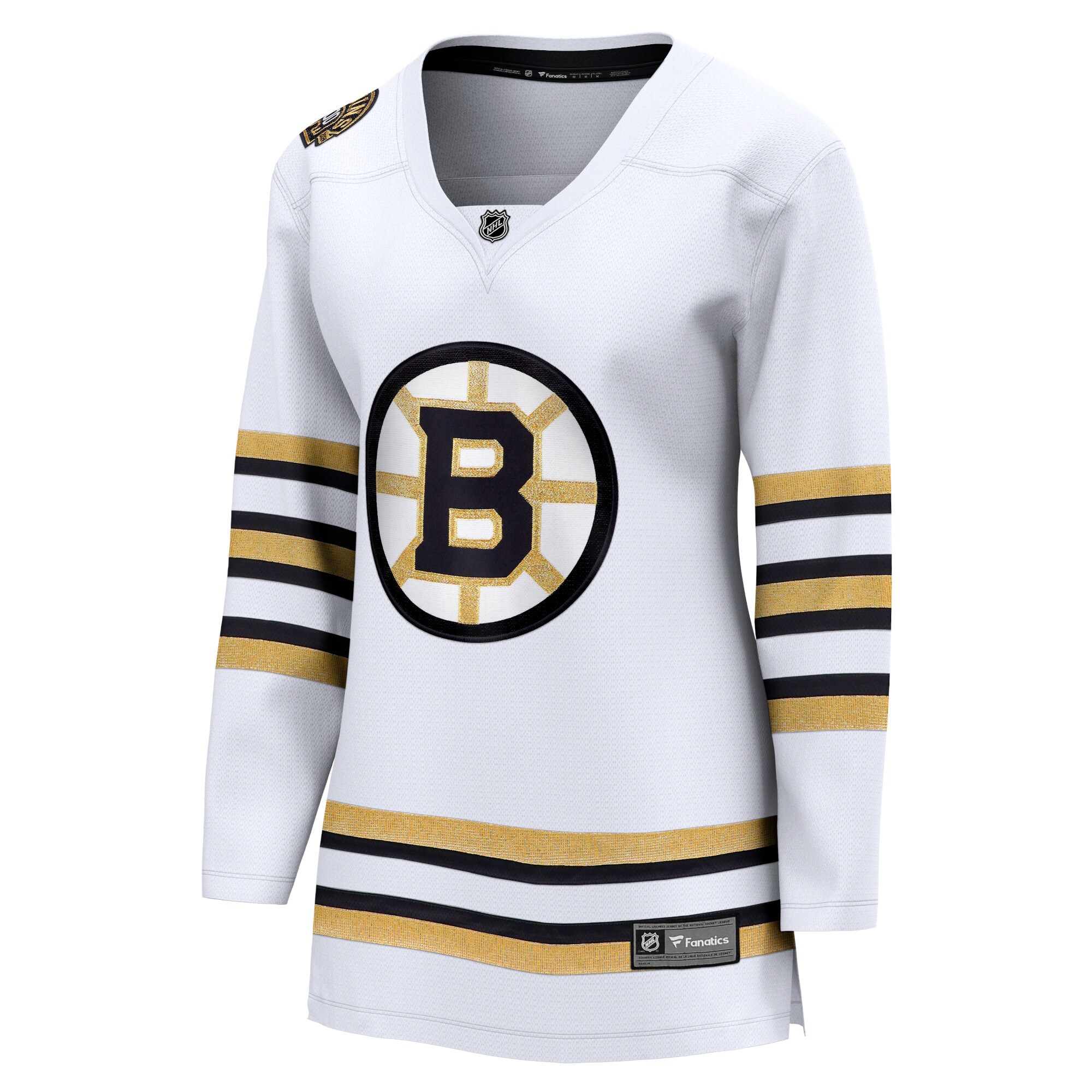 Boston Bruins Fanatics Women’s 100th Anniversary Premier Breakaway Jersey – White