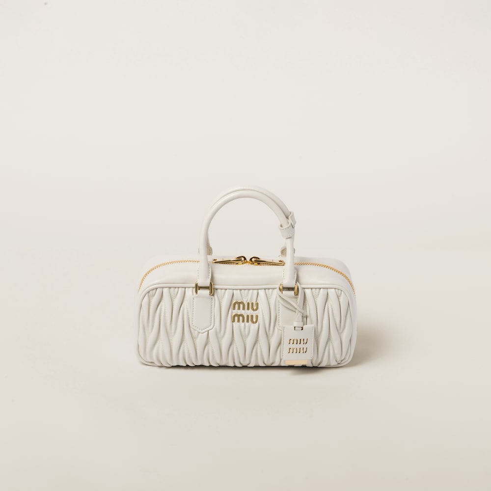 Large Arcadie matelassé nappa leather bag