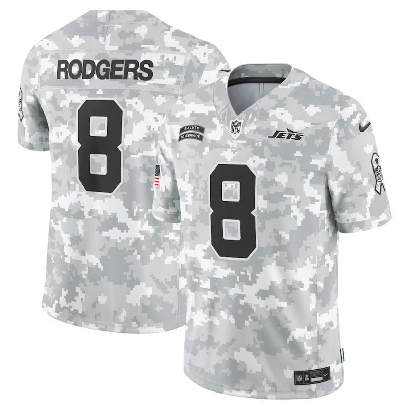 Aaron Rodgers New York Jets Salute To Service 2024 Jersey