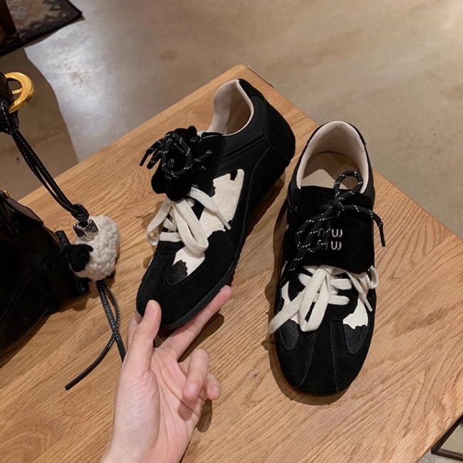 Korean style mixed colors splice Sports shoes for women