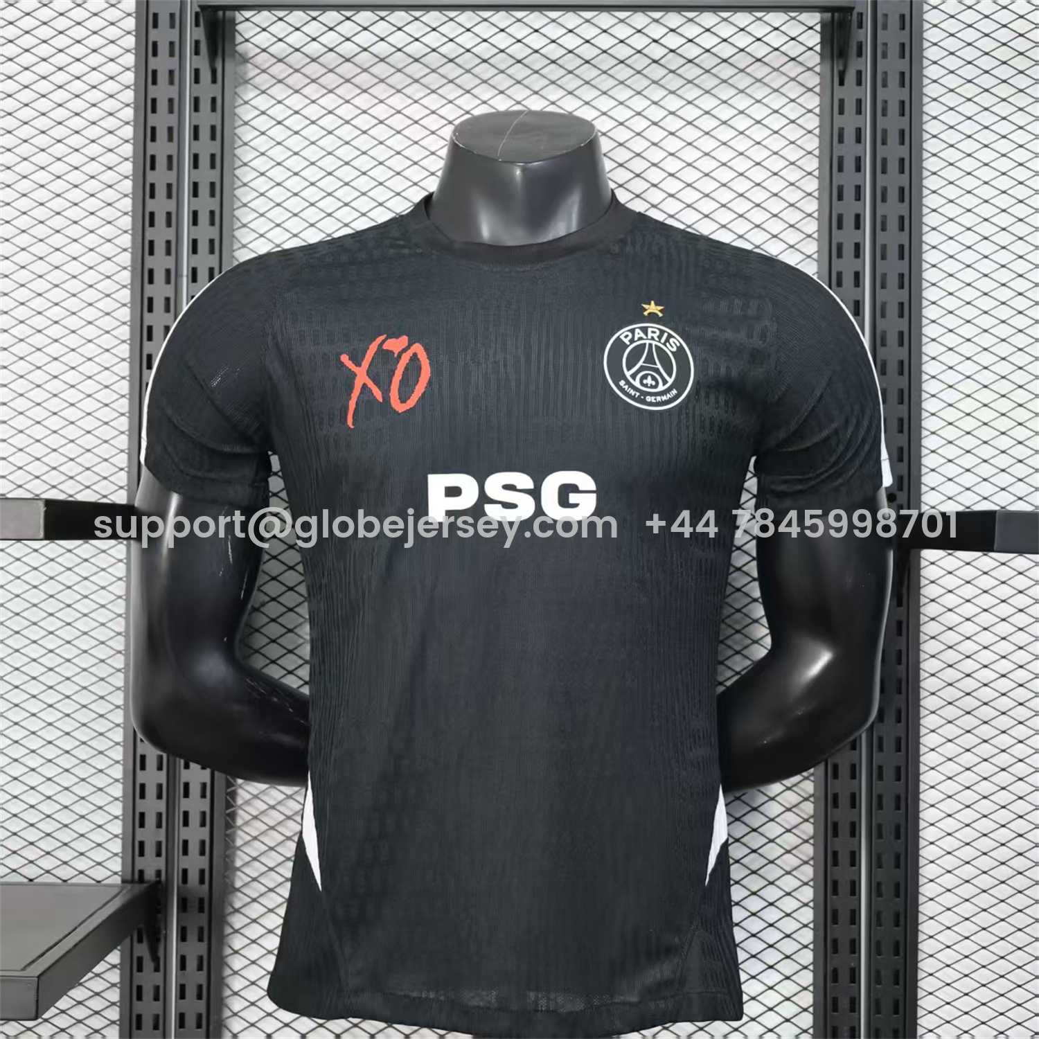 Paris Saint-Germain PSG 25-26 Black XO Special Jersey - Player Version