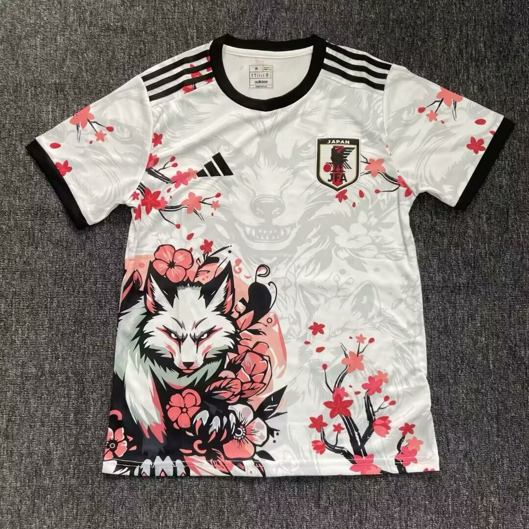 2025 Japan Special Edition White And Red Fox  Football Jersey 1:1 Thai Quality