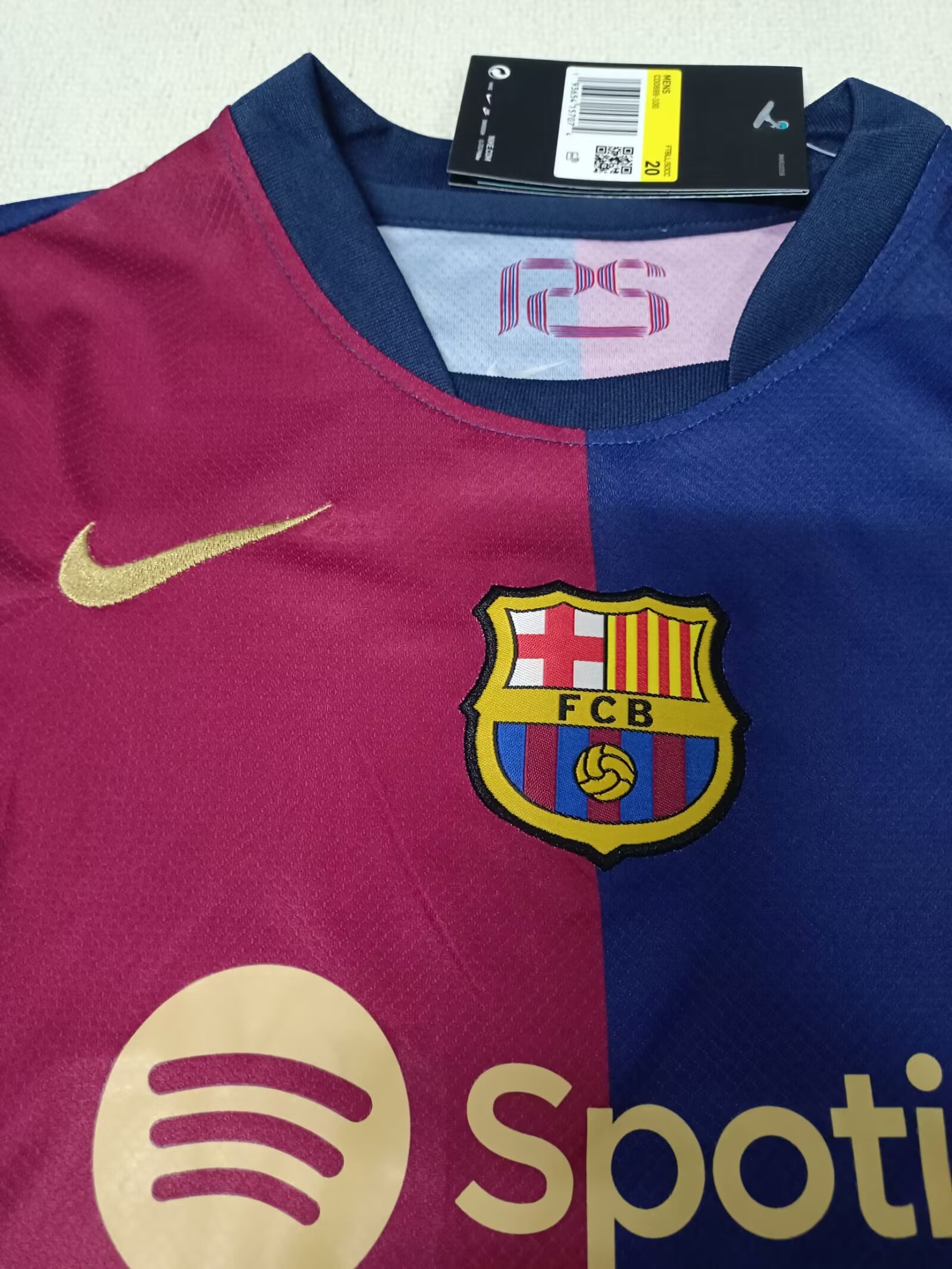 2024-25 Barcelona Home Jersey Children's Set - Fans Edition